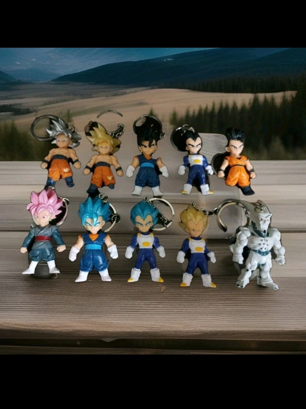 Dragon Ball Z Multiple Characters Keychain Lot Of 10 Bundle